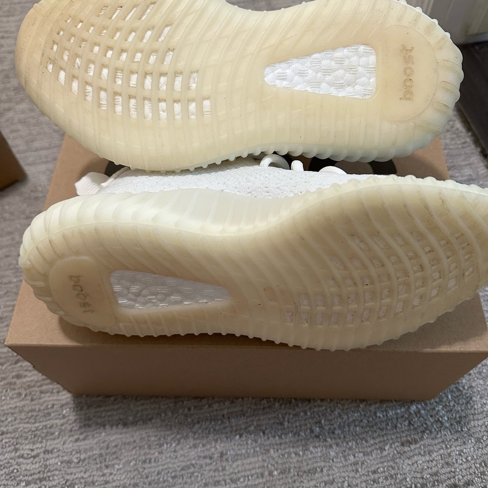 Barley worn yeezy boost 350 v2 - white / creams in 4.5 us size. Fits women 6 - Picture 2 of 2